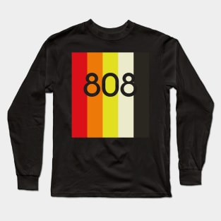 TR-808 STRIPES & FONT #1 Long Sleeve T-Shirt